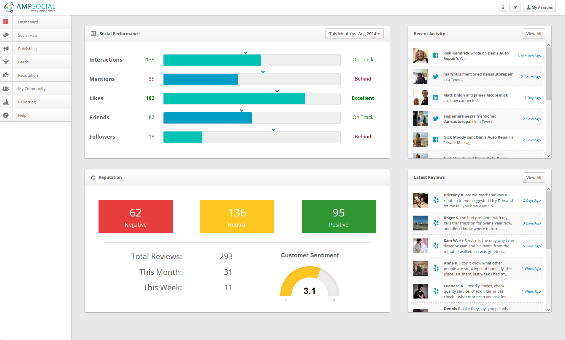 AMPSocial screenshot 1