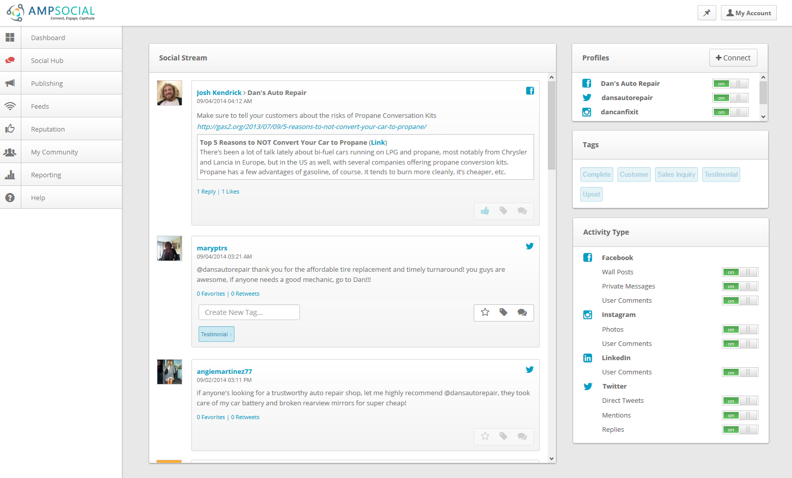 AMPSocial screenshot 2